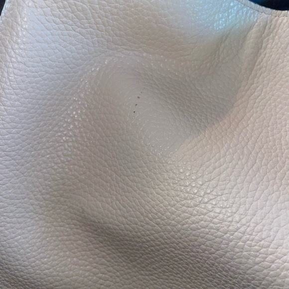 Coach Edie 31 Bandana Rivets Shoulder Bag Chalk White Pebble Leather - Picture 14 of 14